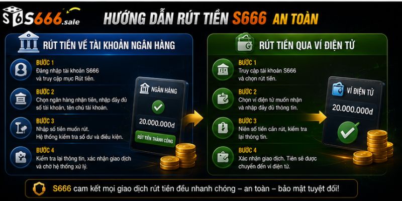 Hướng Dẫn Rút Tiền S666 An Toàn