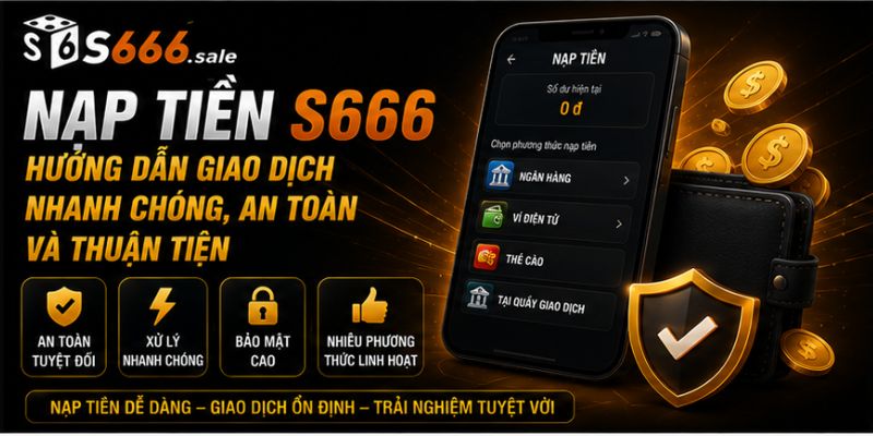 Nạp Tiền S666 – Hướng Dẫn Giao Dịch Nhanh Chóng, An Toàn Và Thuận Tiện nạp tiền s666