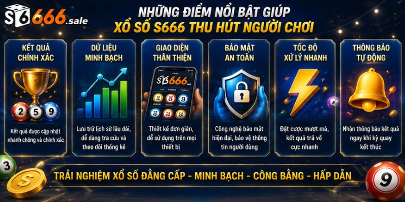 những điểm cần biết khi tham gia xổ số S666