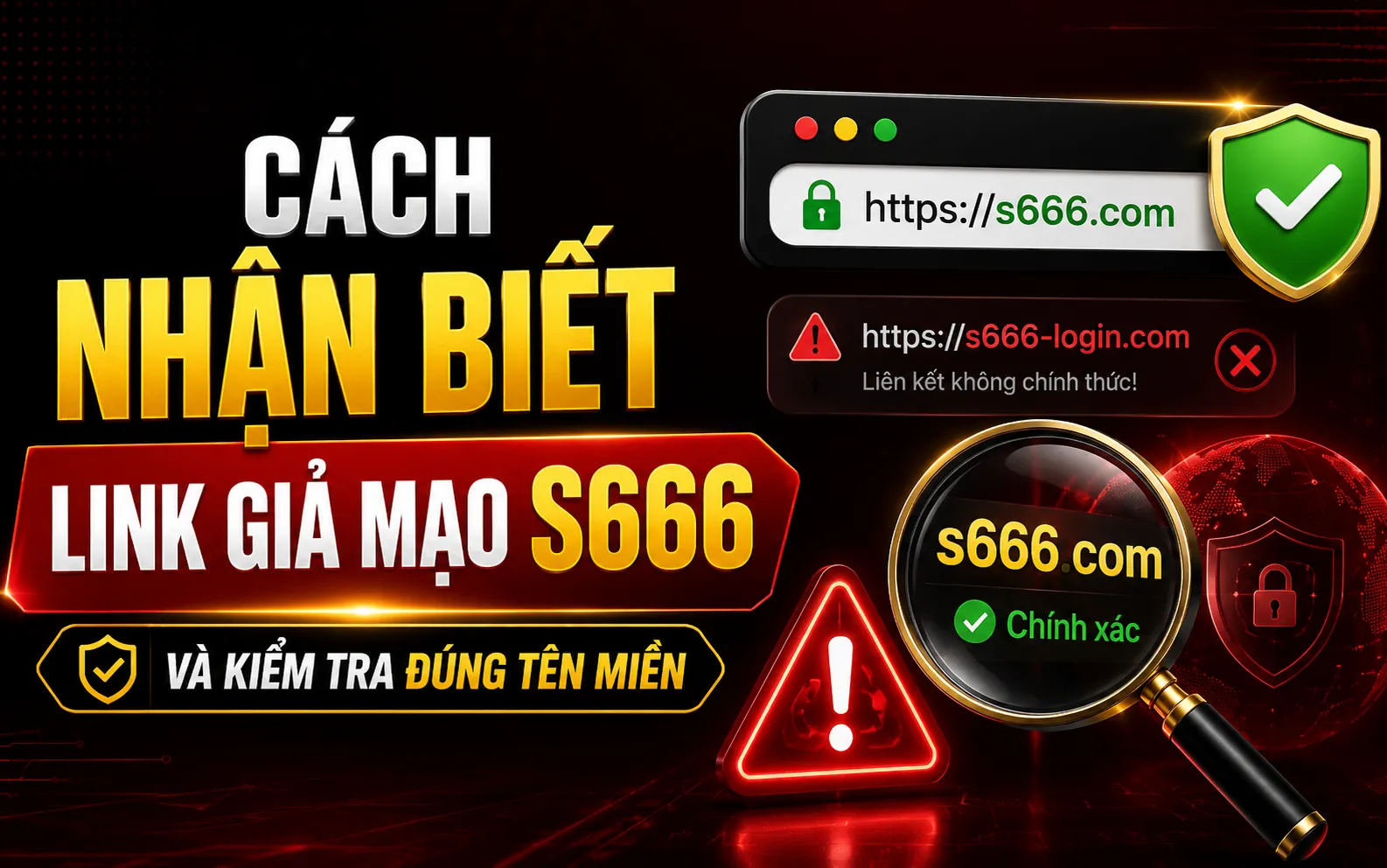 Cách Nhận Biết Link Giả Mạo S666