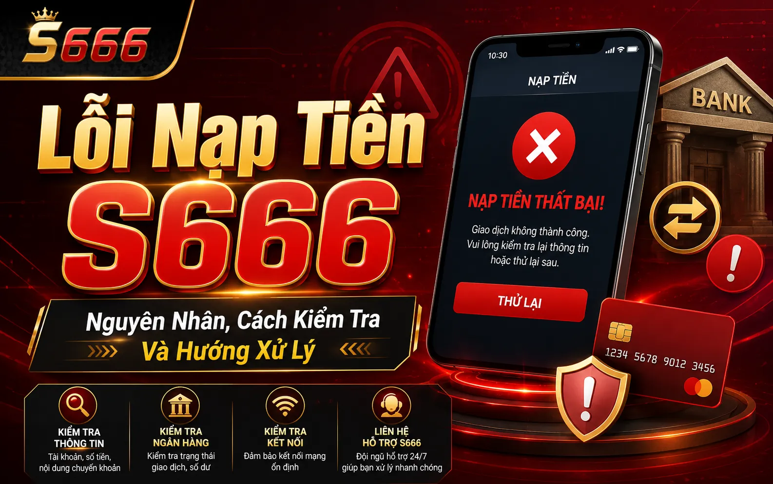 Lỗi Nạp Tiền S666